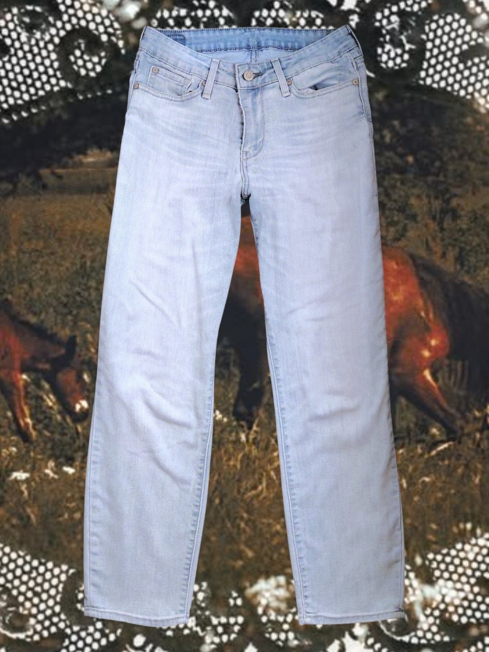 Signature by Levi Strauss Light Wash Straight Leg Jeans Size 26